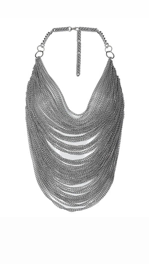 silver chain top