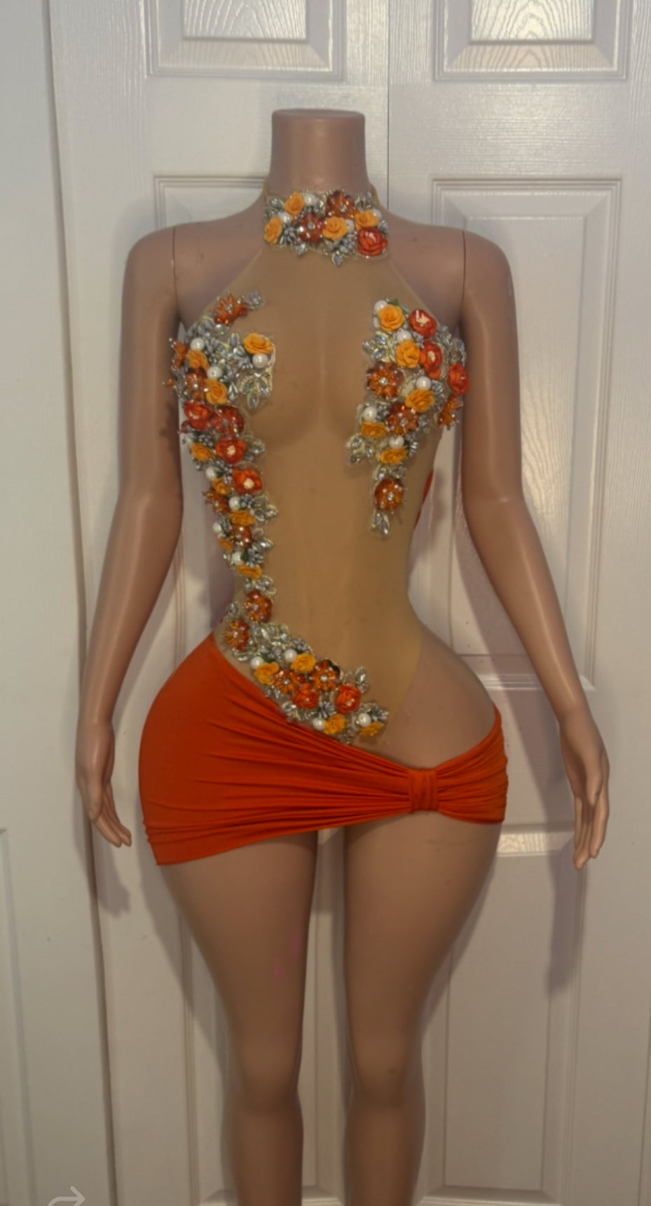 Pretty litte baby flowers set Orange