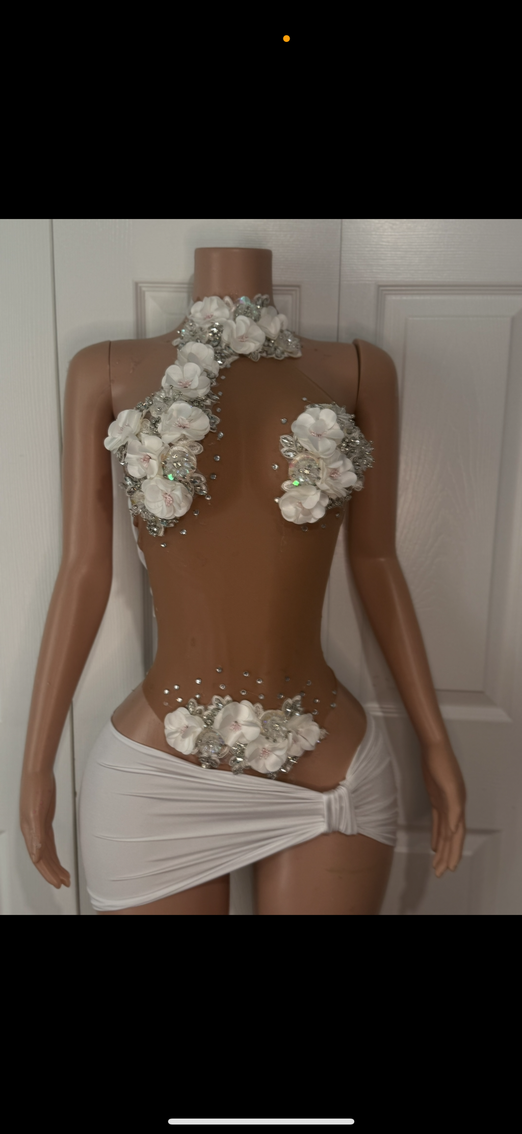 Pretty litte baby flowers set white