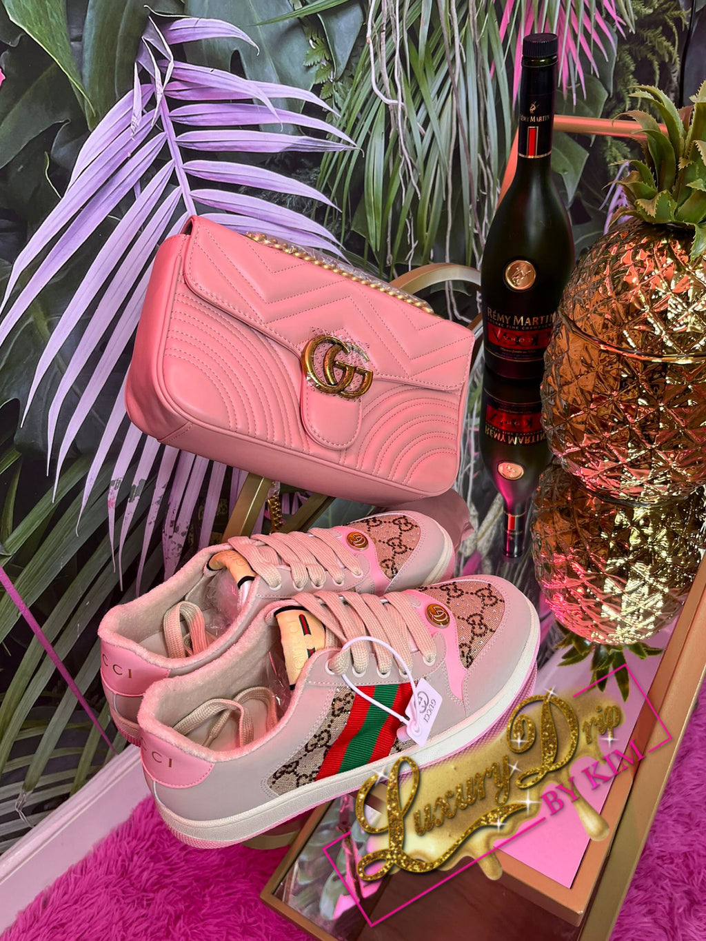 Pink glitter Gg shoes
