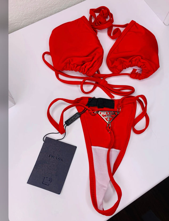 Red Prada  thong swim